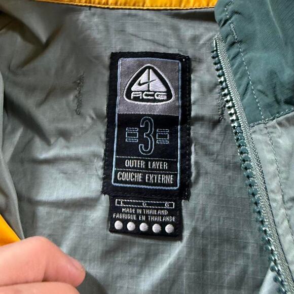 Vintage VTG 90’s Y2K Two Tone Nike ACG Outer Shell Windbreaker Rain Jacket - Picture 6 of 8